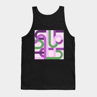 purple geometric pattern abstract Tank Top